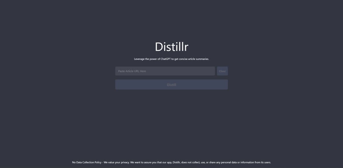 Distillr