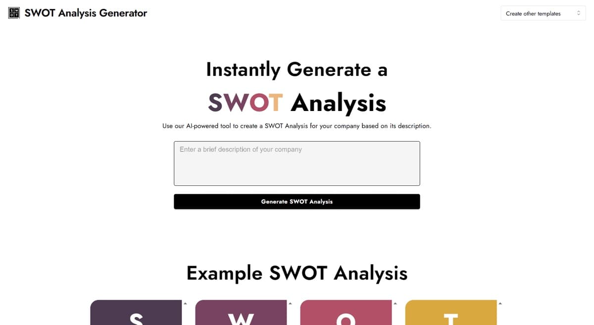 AI SWOT Analysis