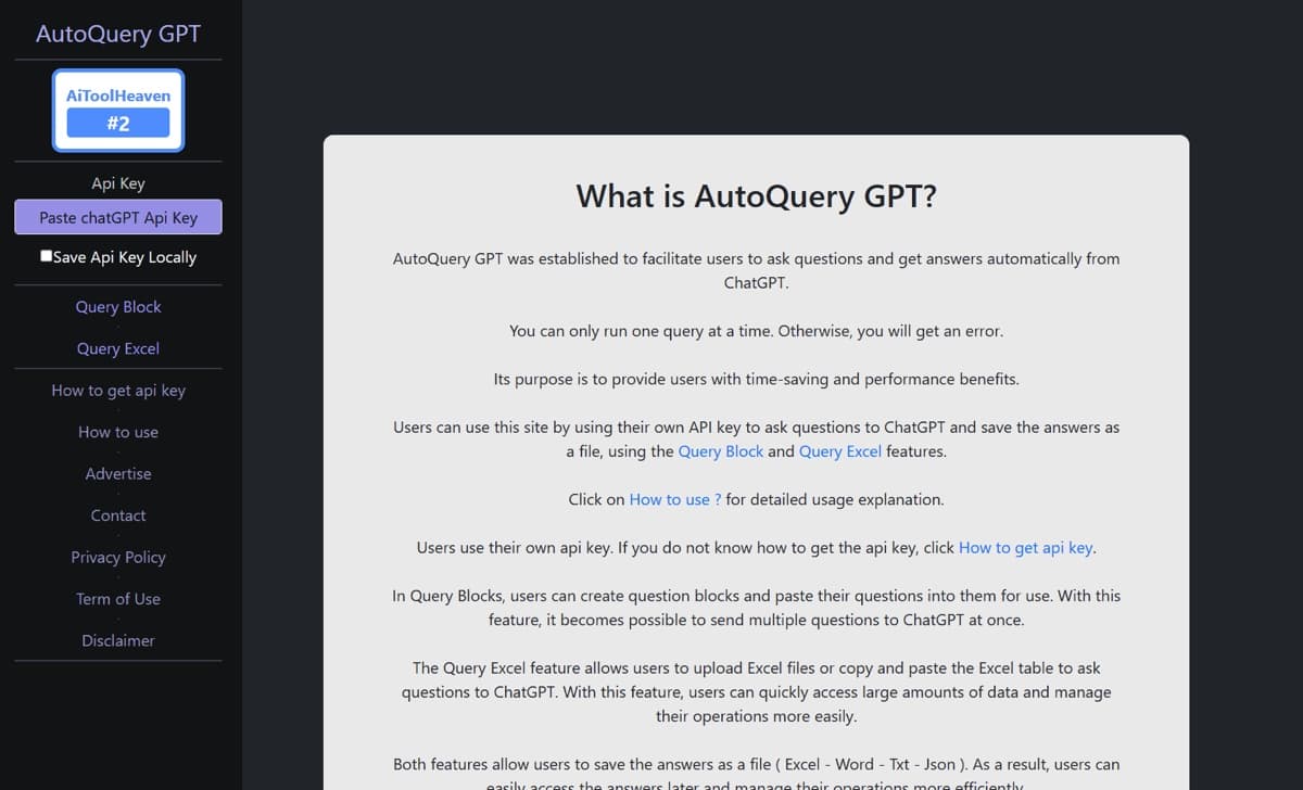 AutoQuery GPT