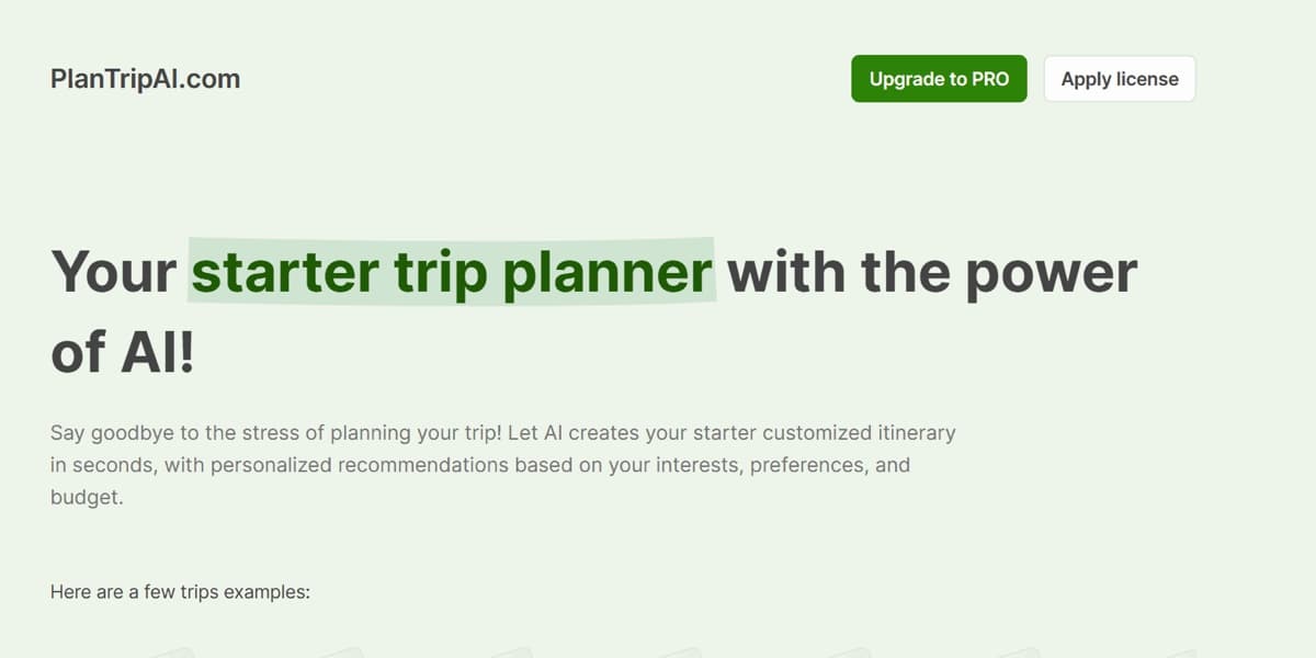 PlanTripAI