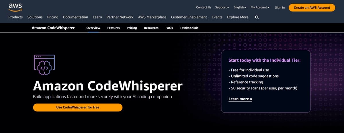 Amazon CodeWhisperer