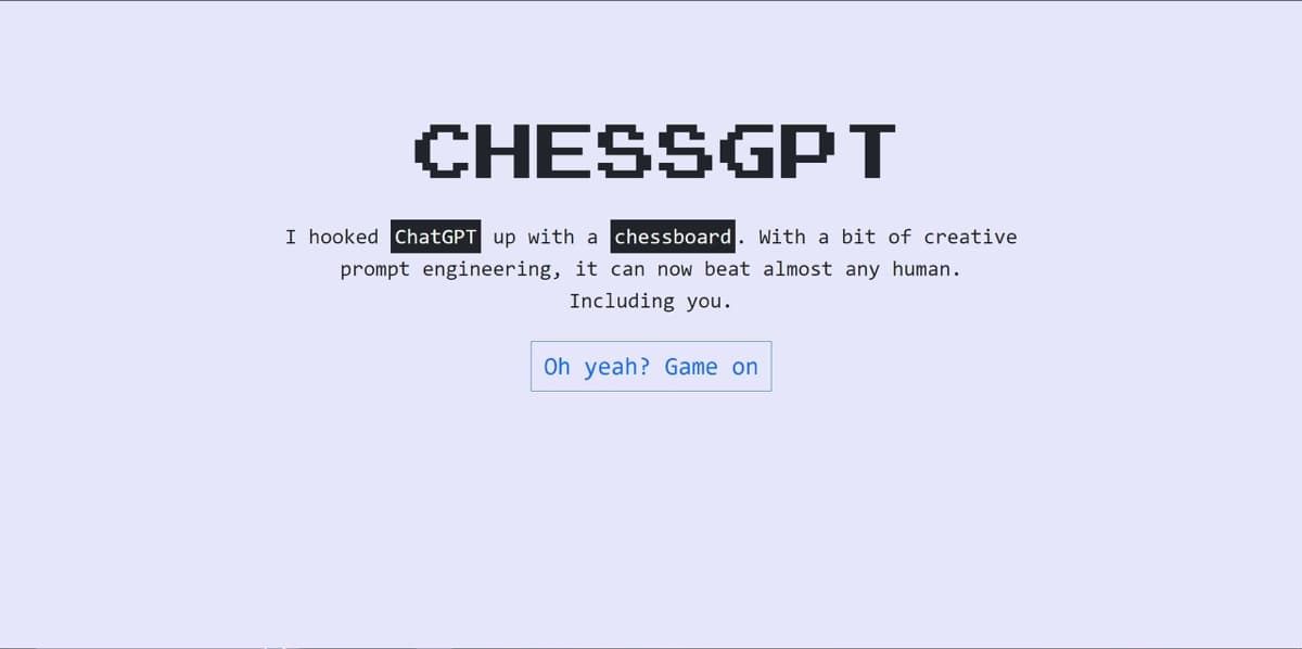 ChessGPT