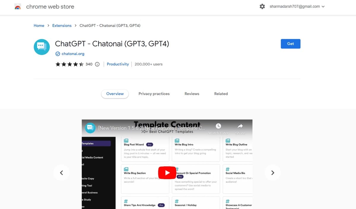 ChatGPT Chrome Extension