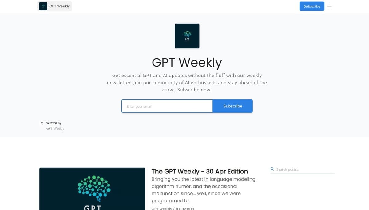 GPT Weekly