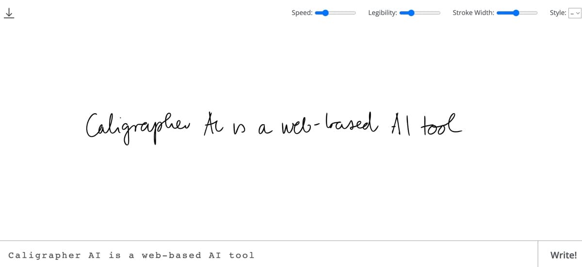 Calligrapher AI